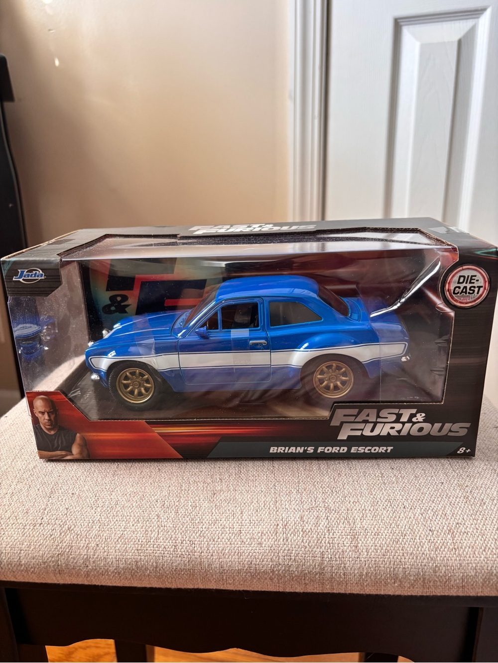 NIB Jada Toys Fast & Furious Brain’s Ford Escort 1:24 Die-Cast car